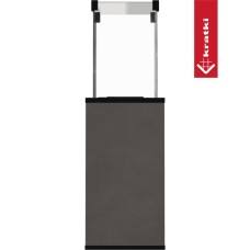 KRATKI Plynový ohřívač PATIO sklo / slinutý křemen CALCE ANTRACITE