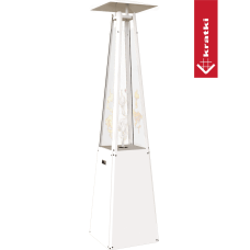 KRATKI Plynový ohřívač UMBRELLA bílý