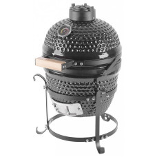 Keramický gril KAMADO EGG 13 černý | velikost S