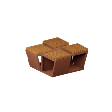 VULCANUS boxxoq QuadIsland 2x2 | Zahradní lavice